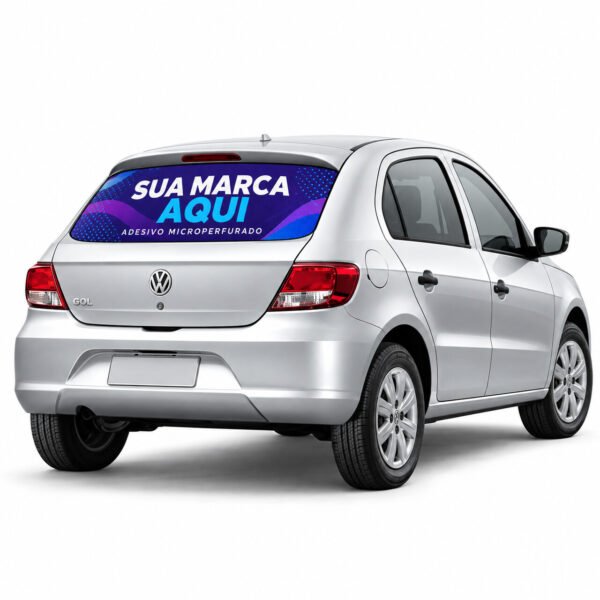 Adesivo Microperfurado para Vidro Traseiro Personalizado - 136 × 65 cm