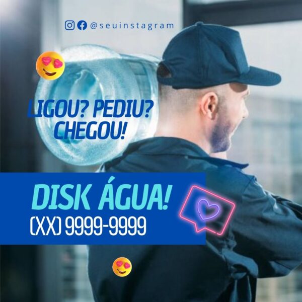 marketing digital, canva, distribuidor de água, vendas, viral